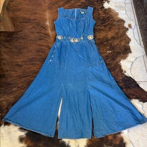 VTG Karen Alexander Denim Midi Dress
